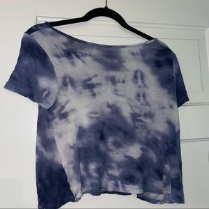 Crop tie dye shirt